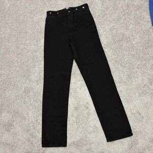 Wah Maker Pants TALL Buckle Back Western Suspender Buttons Black Men 34 (~33x37)